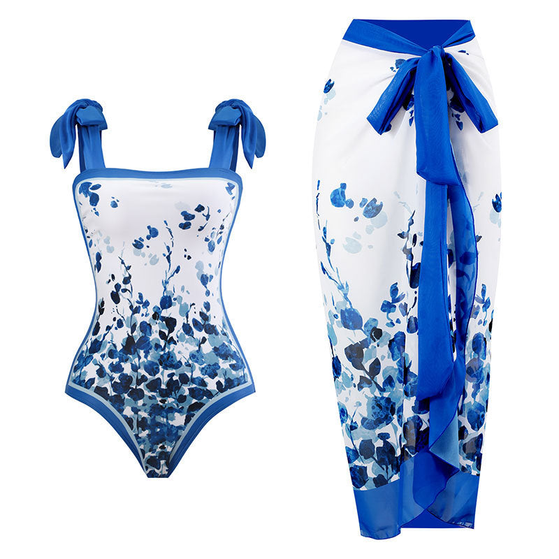 Retro Modest One-Piece Swimsuit