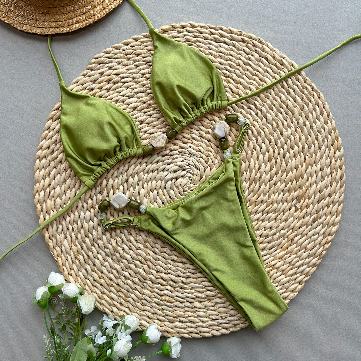 Solid Bikini Set
