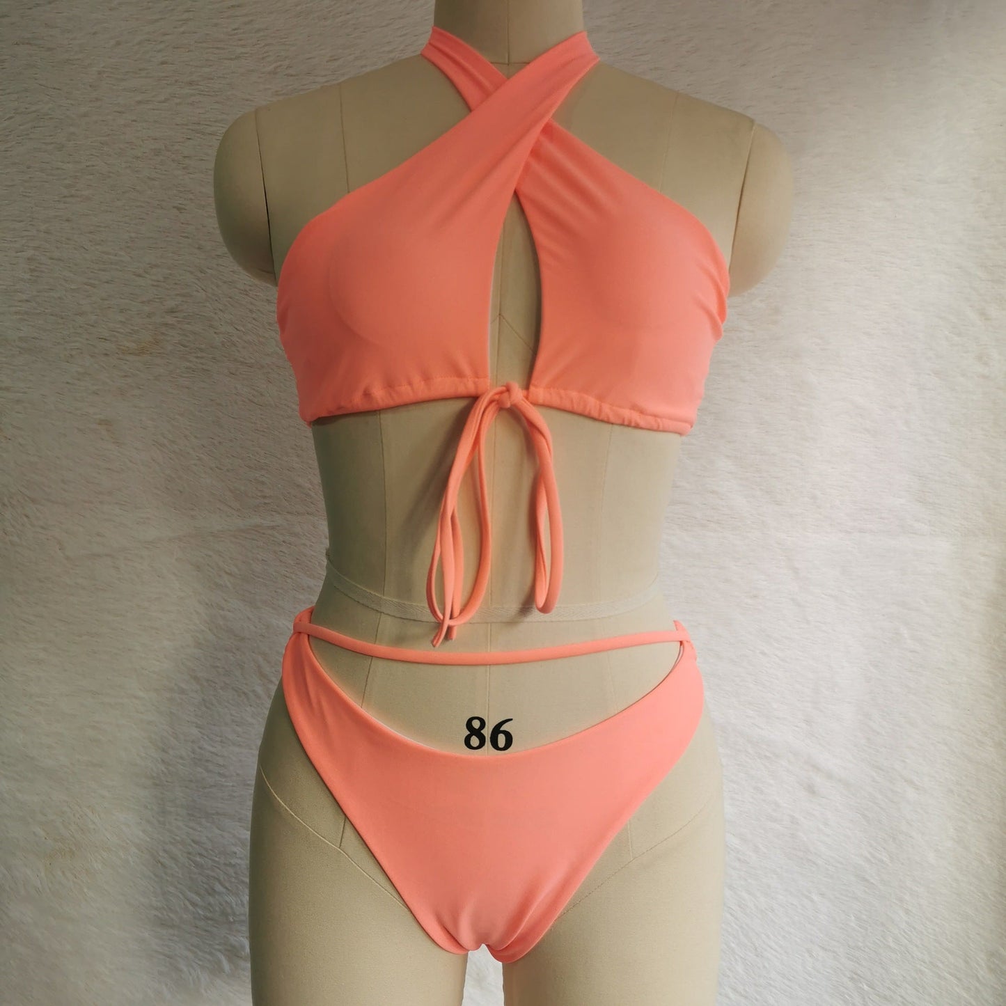 Tie Slit Bikini Set