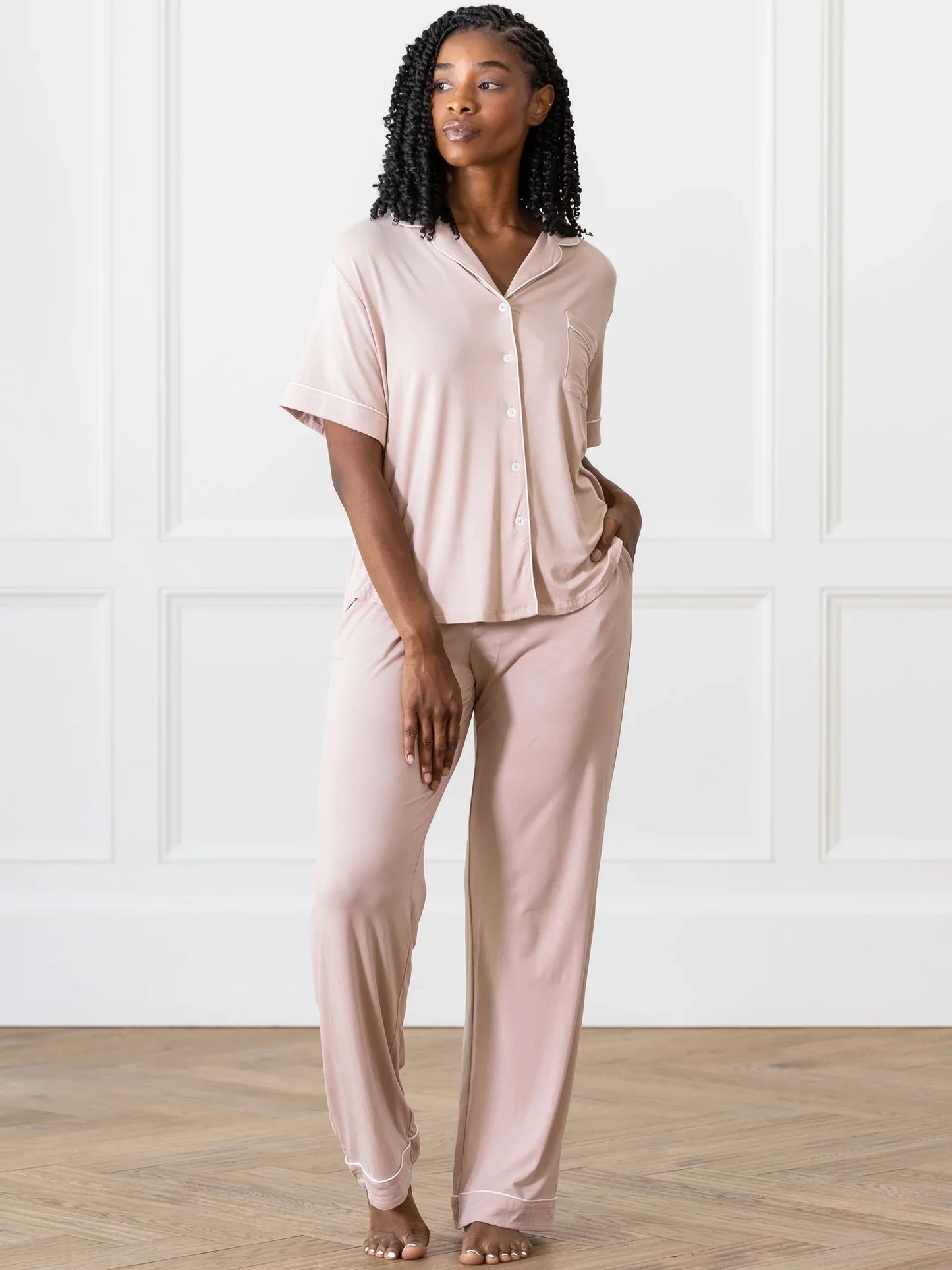 Cozy Earth Short Sleeve Bamboo PJ Top