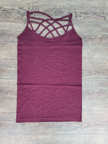 Hazel Blues® |  SEAMLESS TRIPLE CRISS-CROSS FRONT CAMI
