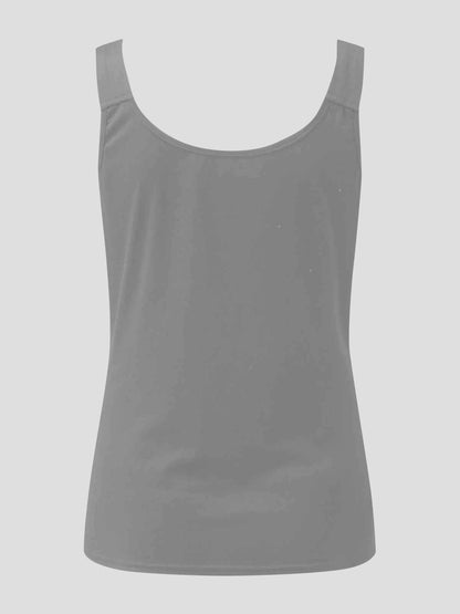 Hazel Blues® |  Lace Detail Sweetheart Neck Tank