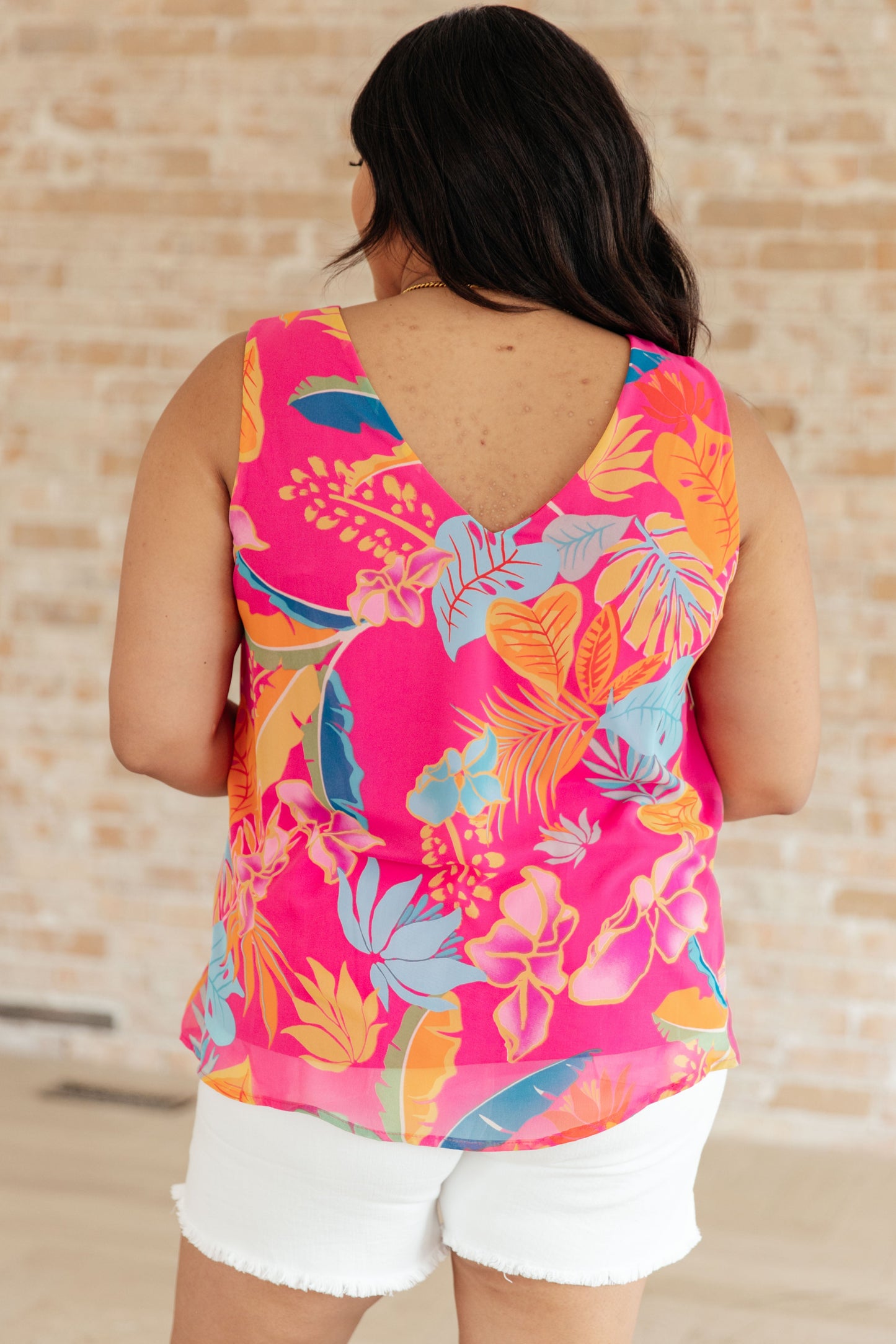 Hazel Blues® |  Love Me Like You Do Floral Sleeveless Blouse