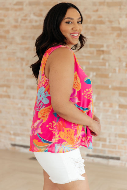 Hazel Blues® |  Love Me Like You Do Floral Sleeveless Blouse