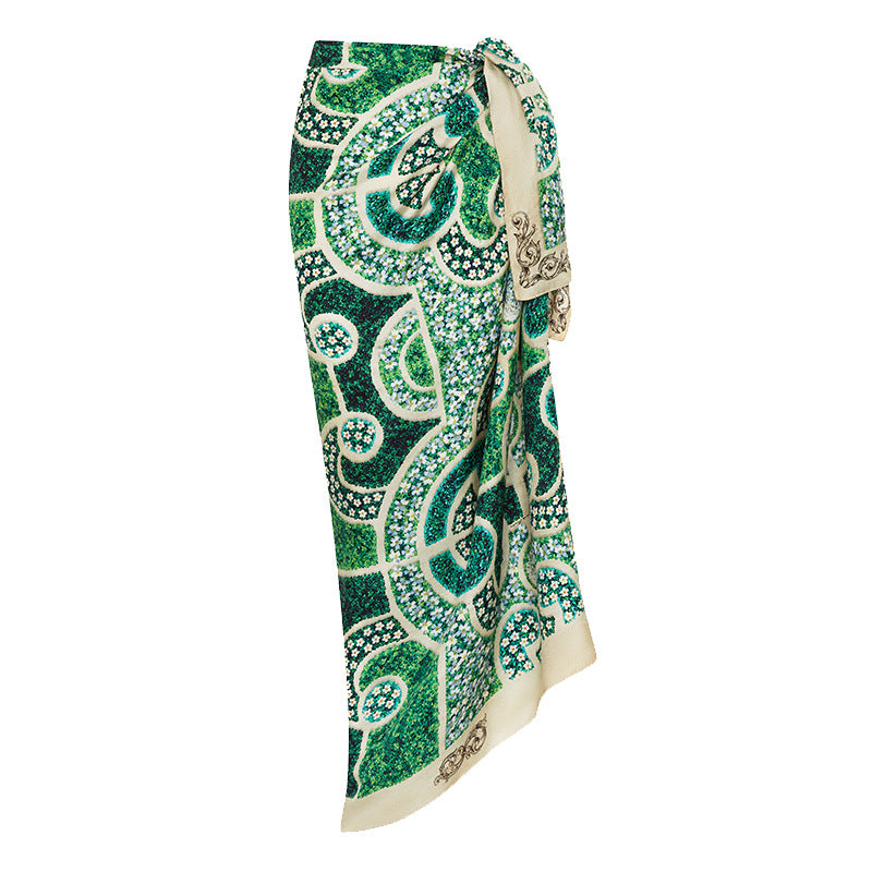 Slim Print One-Piece Swimsuit