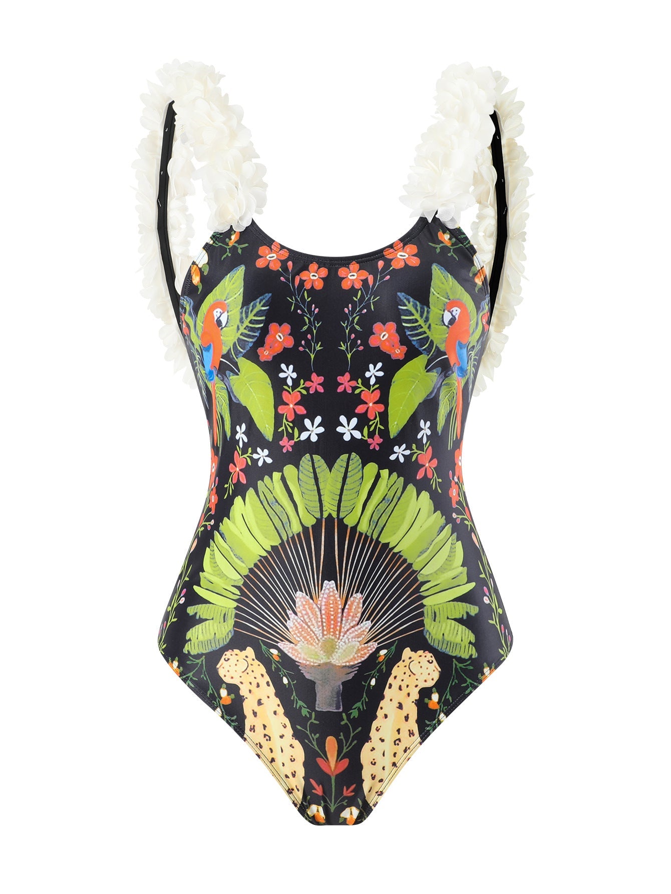 Print Skirted One-Piece Swimsuit