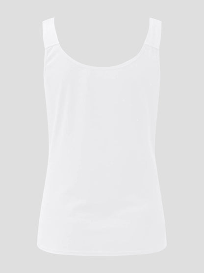 Hazel Blues® |  Lace Detail Sweetheart Neck Tank