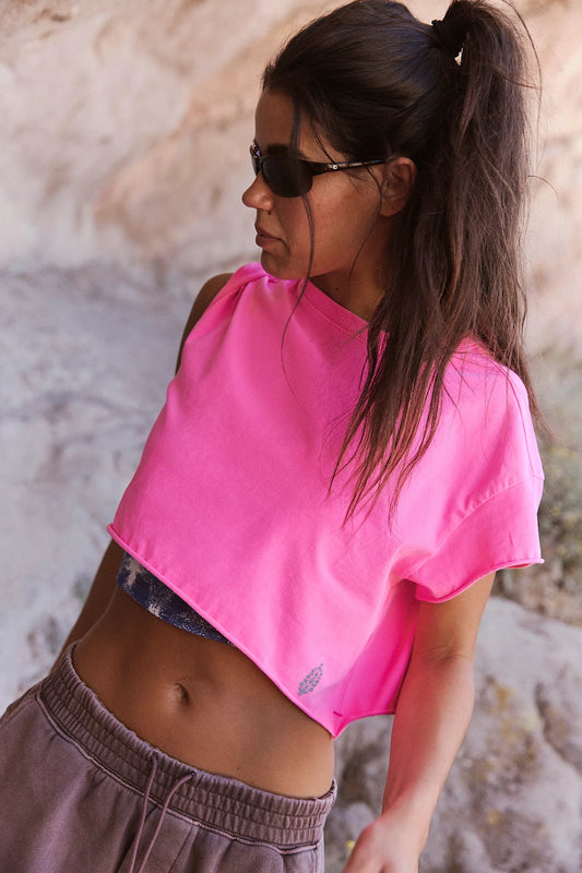 Free People Hot Shot Cropped Tee