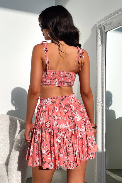 Kimmio Crop - Pink Floral